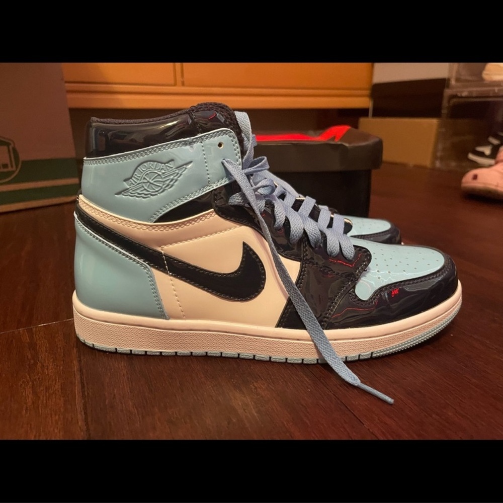 jordan 1 high unc patent womens 8.5